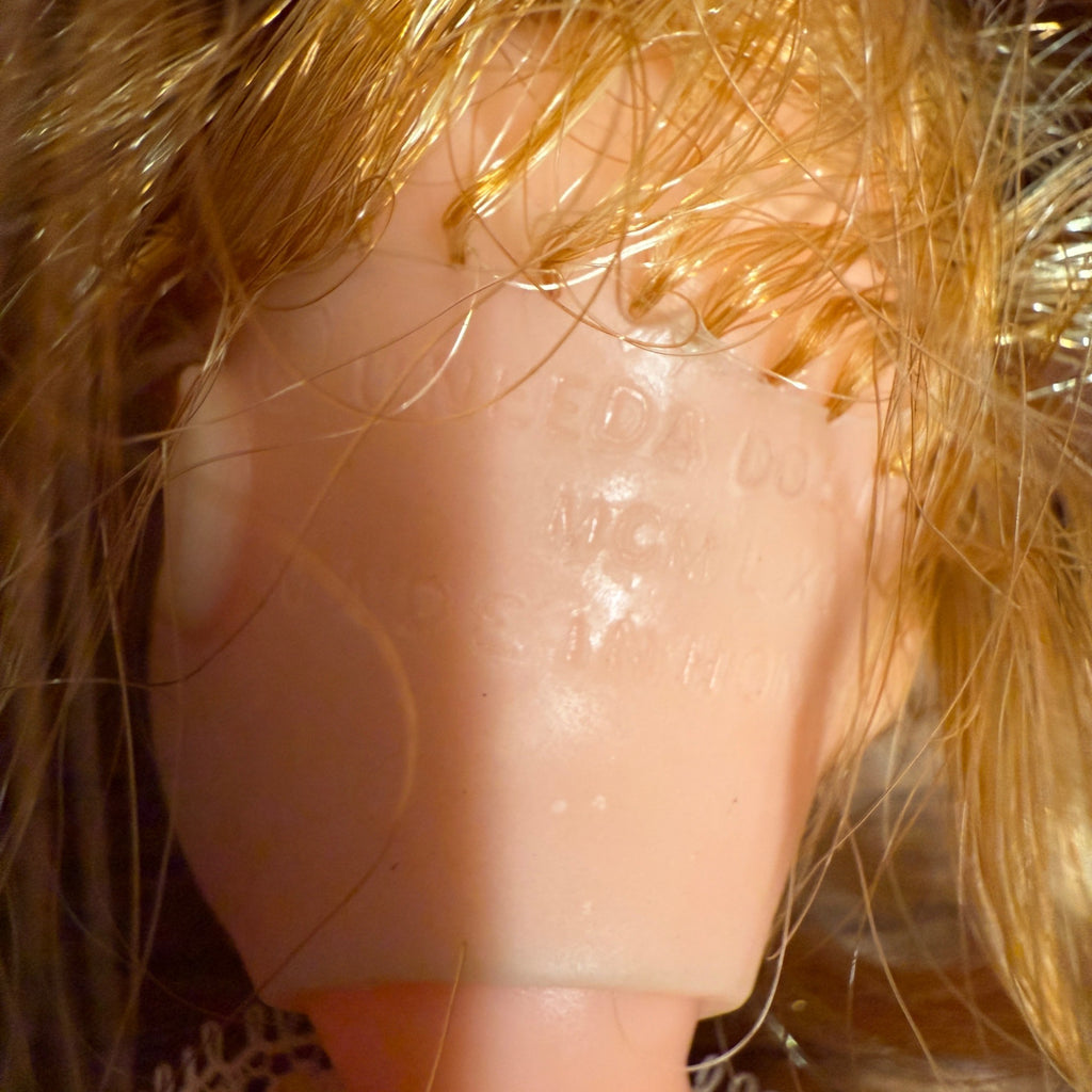 Vintage Uneeda Doll Jointed Polka Dot Outfit 1970s 1960s