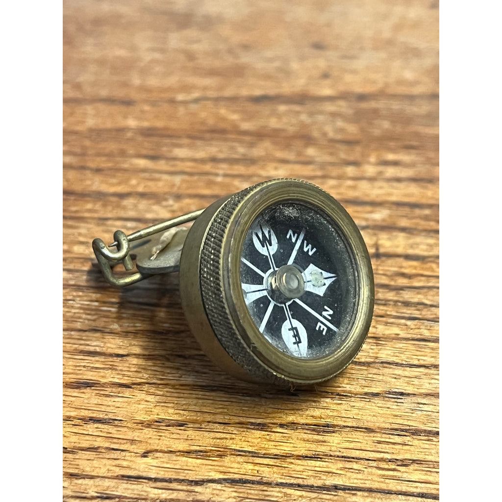 Vintage Marble's Gladstone Compass Pin Clip-On Hunting Camping Gear