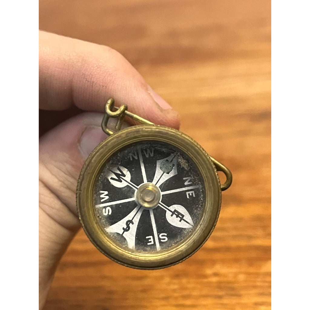 Vintage Marble's Gladstone Compass Pin Clip-On Hunting Camping Gear