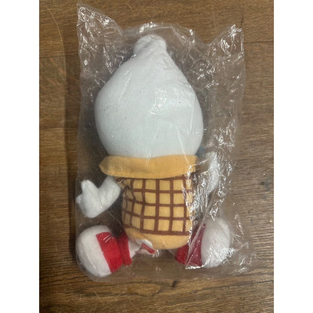 1998 Dairy Queen Curly Top Vanilla Ice Cream Cone Bean Bag Plush DQ Sealed