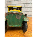 Vintage Buddy L City Dray Pressed Steel Toy Truck 19" Yellow / Green