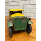 Vintage Buddy L City Dray Pressed Steel Toy Truck 19" Yellow / Green