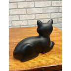 Vintage Molded Plastic EVEREADY Battery Black Cat Bank Nine (9) Volt Cat Logo Mascot 1981