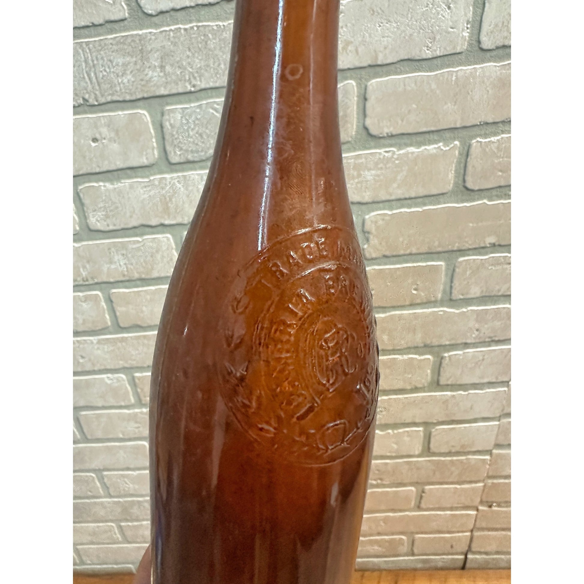 Pre-Pro Cambria Brewing Co. Beer Bottle 12oz Amber Brown Embossed Johnstown PA