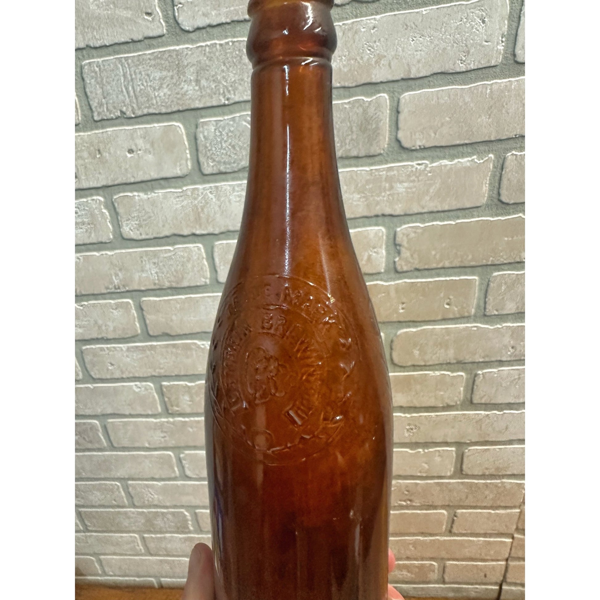 Pre-Pro Cambria Brewing Co. Beer Bottle 12oz Amber Brown Embossed Johnstown PA
