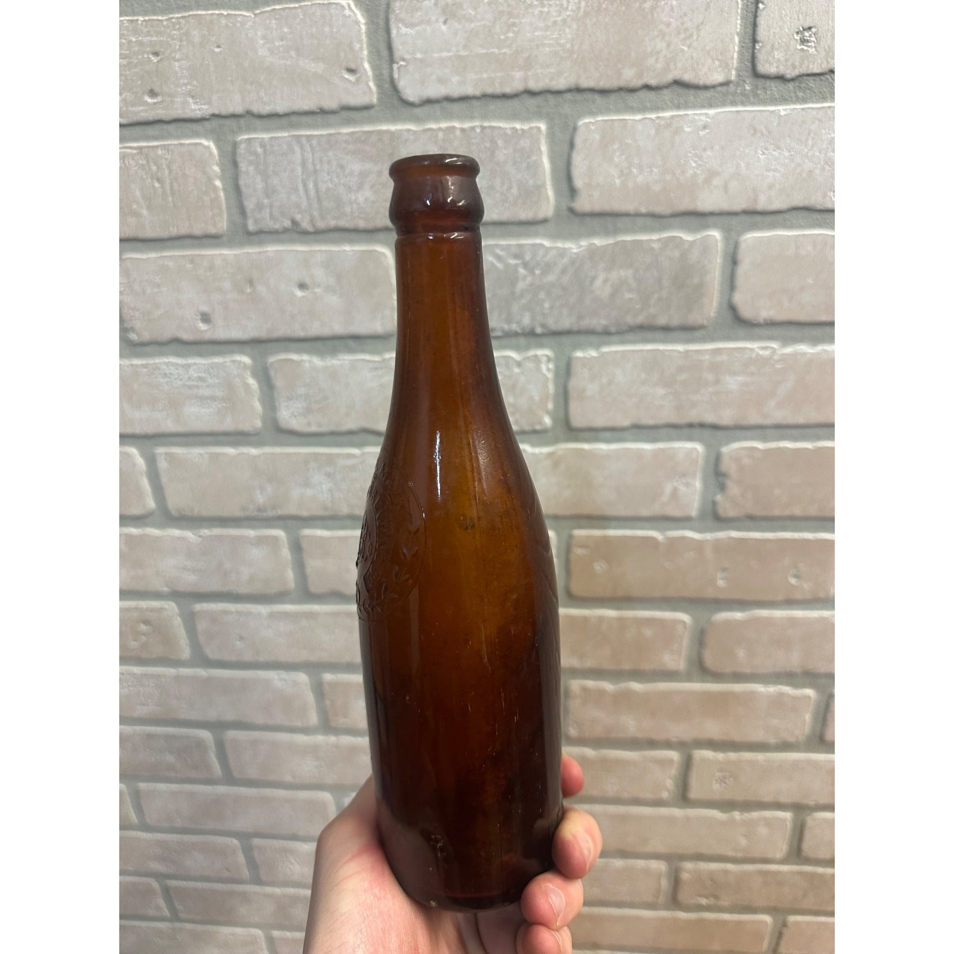 Pre-Pro Cambria Brewing Co. Beer Bottle 12oz Amber Brown Embossed Johnstown PA