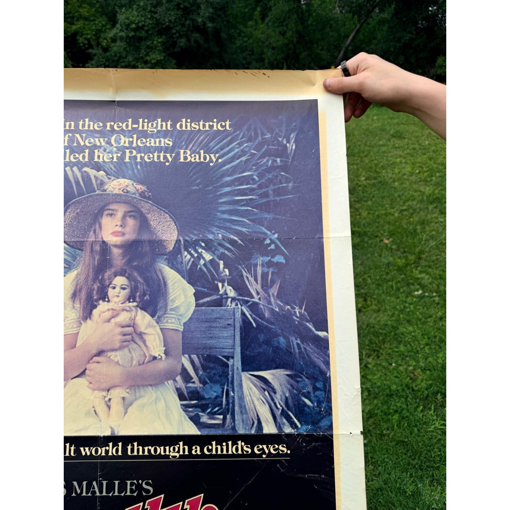 Original Pretty Baby 1978 One Sheet Movie Poster Brooke Shields Keith Carradine