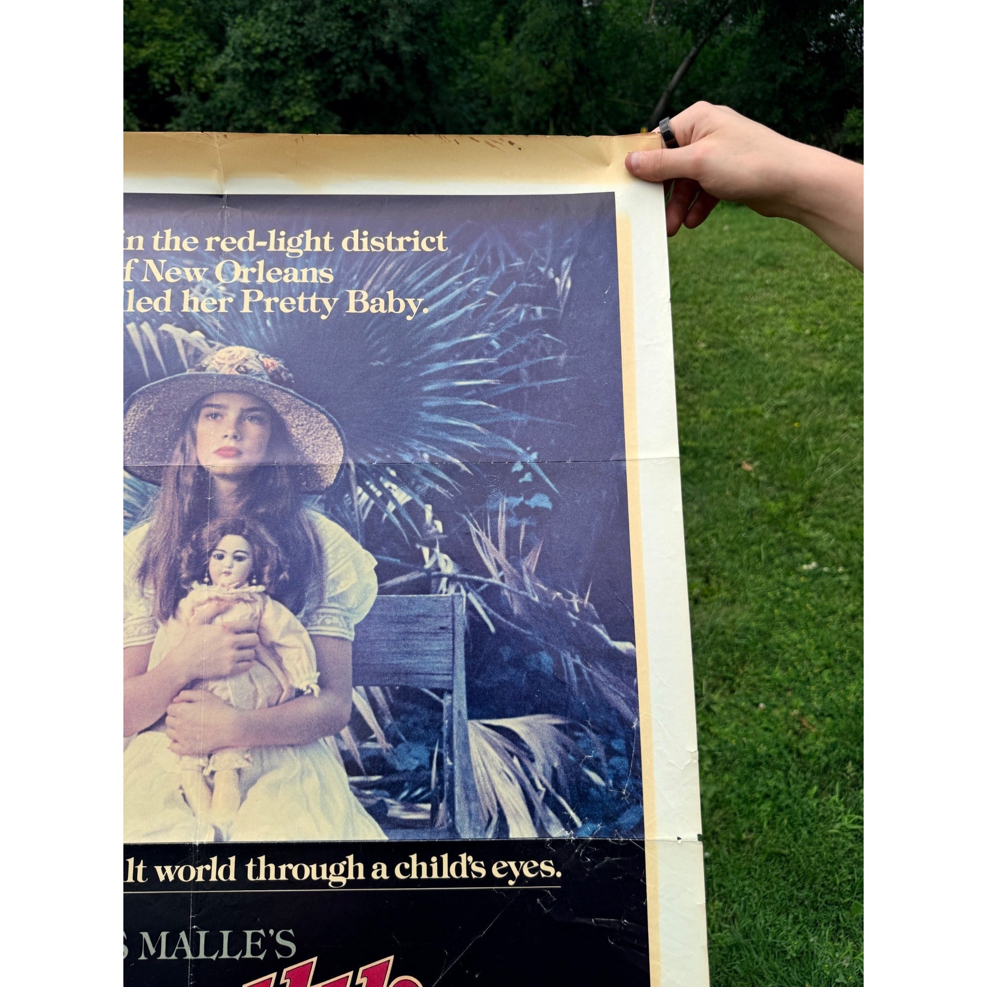 Original Pretty Baby 1978 One Sheet Movie Poster Brooke Shields Keith Carradine