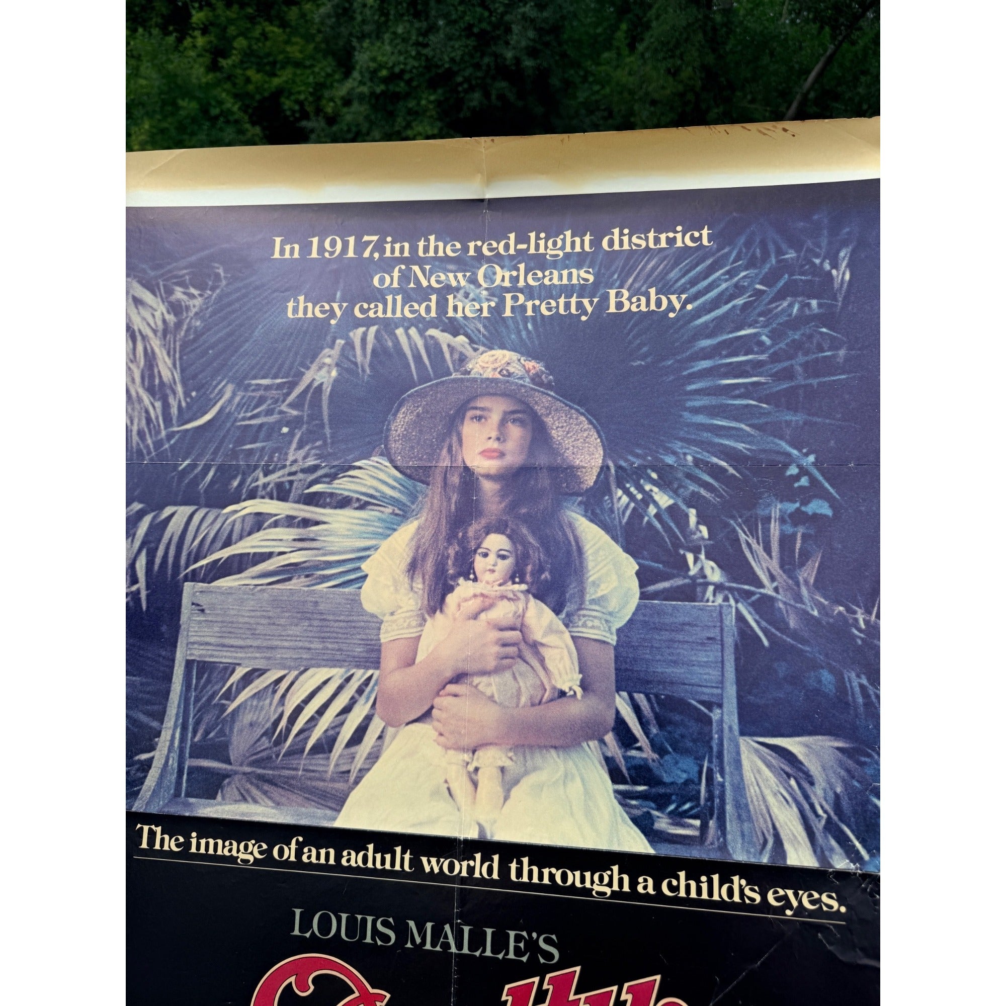 Original Pretty Baby 1978 One Sheet Movie Poster Brooke Shields Keith Carradine