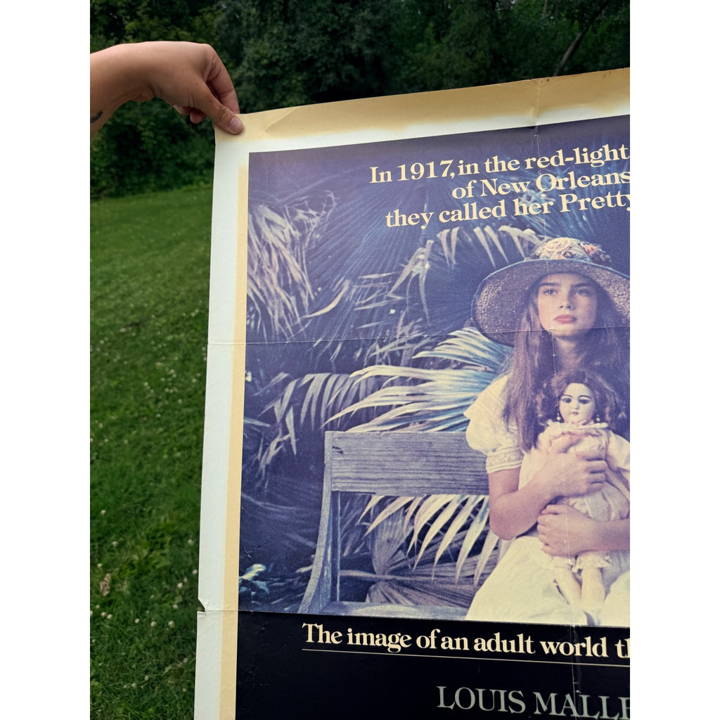 Original Pretty Baby 1978 One Sheet Movie Poster Brooke Shields Keith Carradine