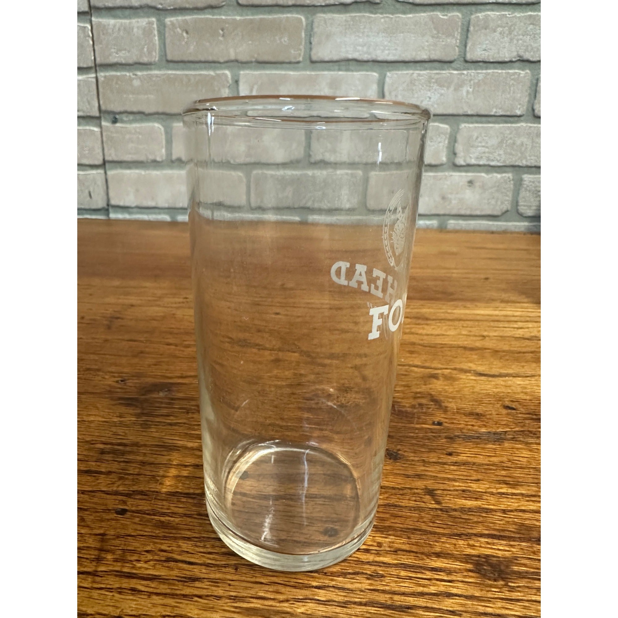 Vintage 1950s Fox Head 400 Beer Waukesha Wisconsin Tavern Shell Glass