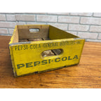 Vintage Wooden Soda Crate Pepsi-Cola Bottle Carrier Wood Box - Great Condition