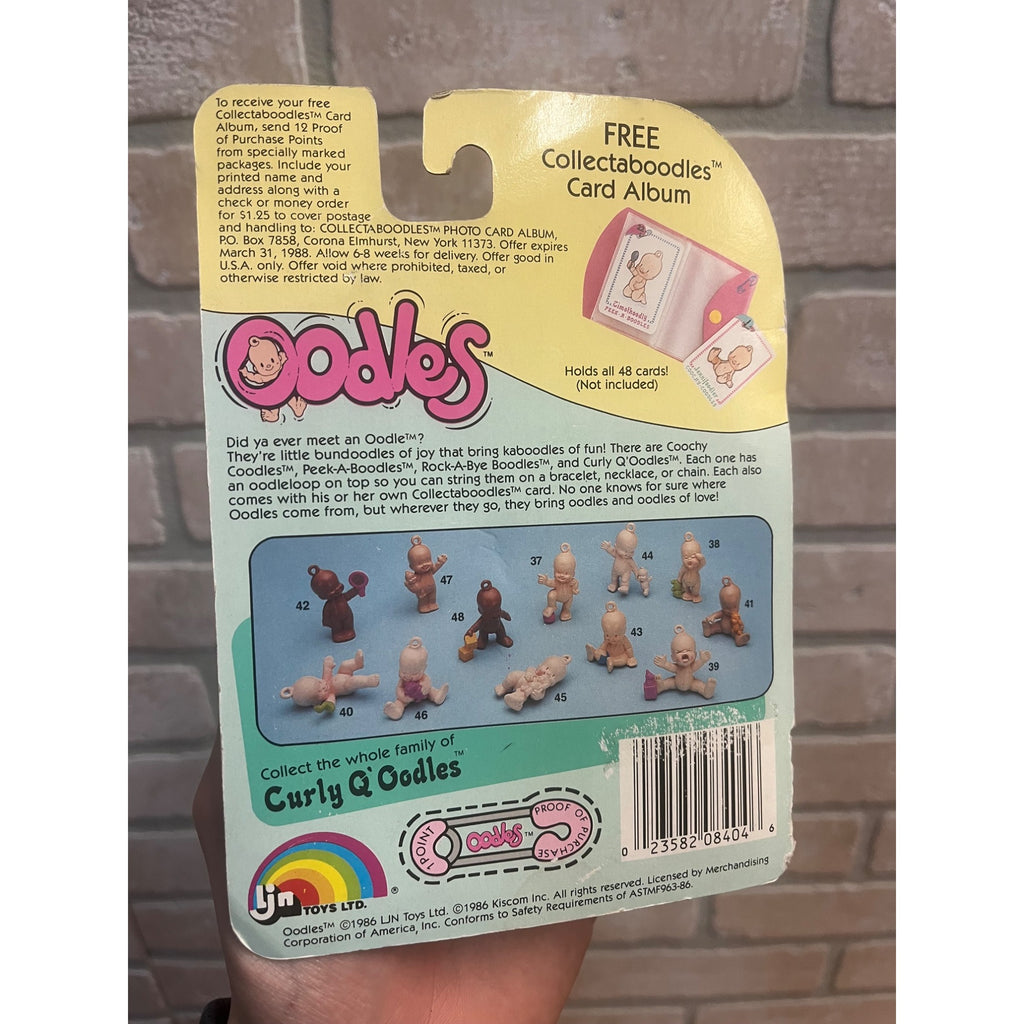 Vintage 1986 Oodles Collectible Doll LJN Toys New Old Stock Curly Q'Oodle NOS