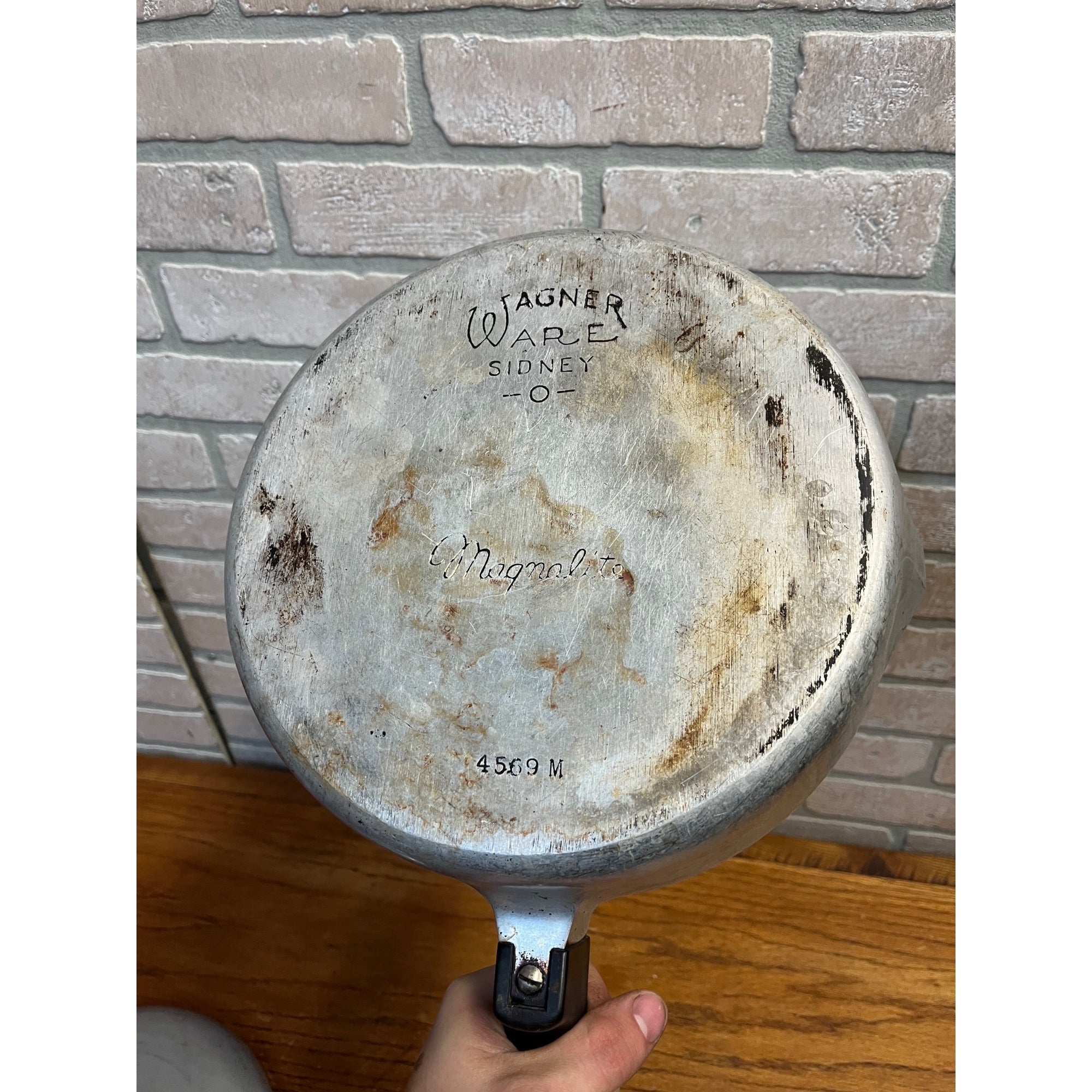 Vintage Magnalite Wagner Ware Chicken Deep Frying Pan Skillet 4569M Aluminum