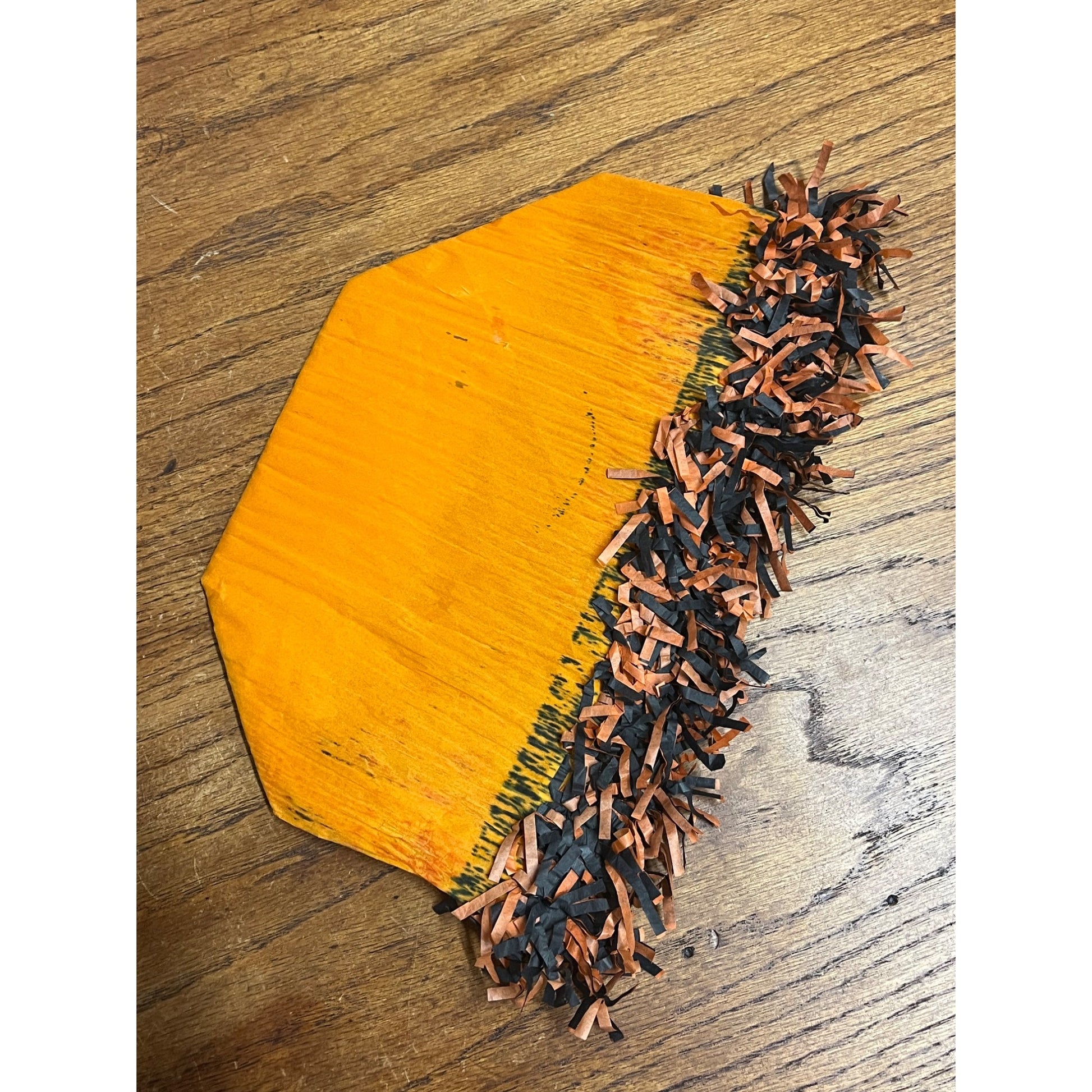 Vintage 1930s Halloween Party Costume Hat Crepe Tissue Paper JOL Jack o' Lantern