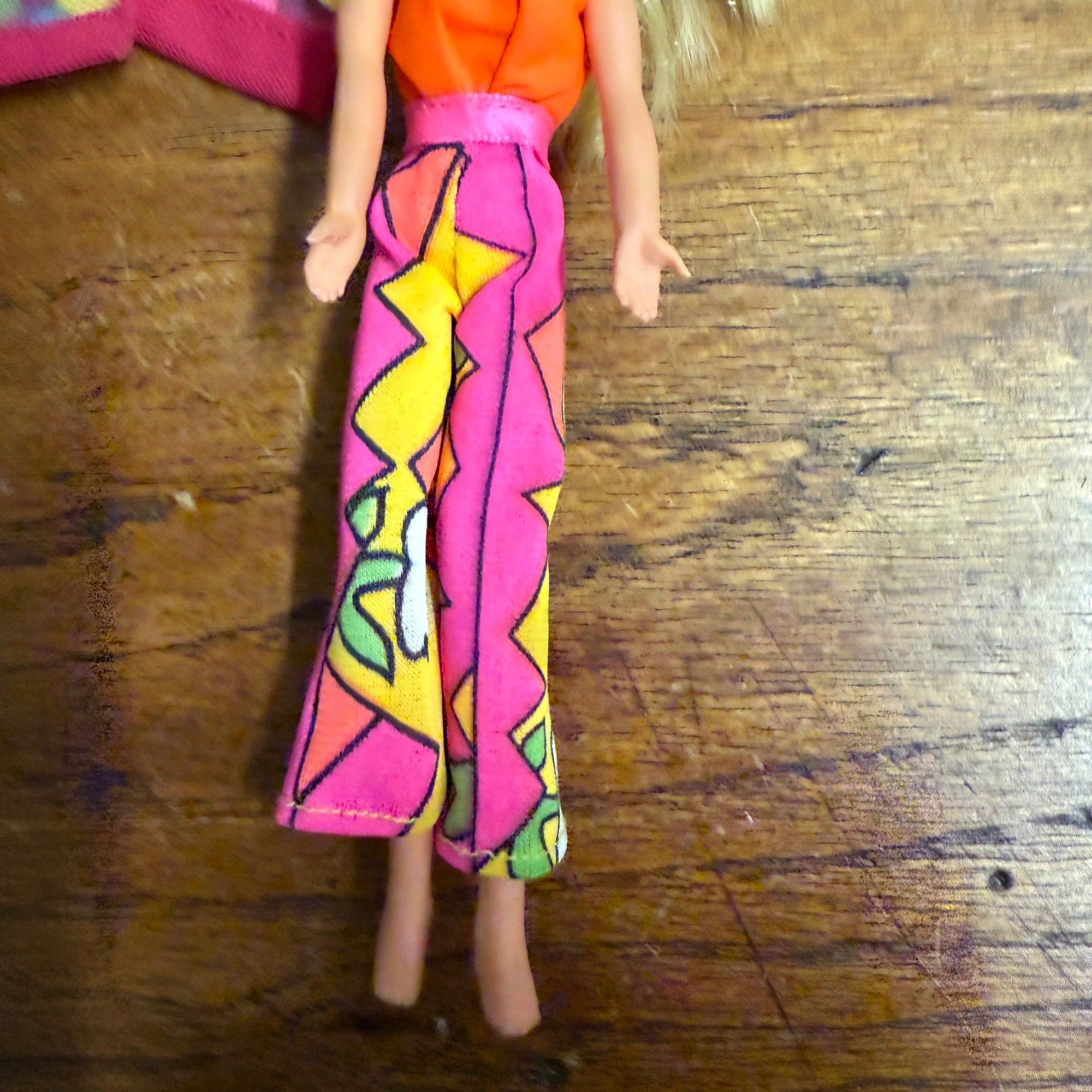 (2) Vintage 1970s Mattel Rock Flowers Dolls