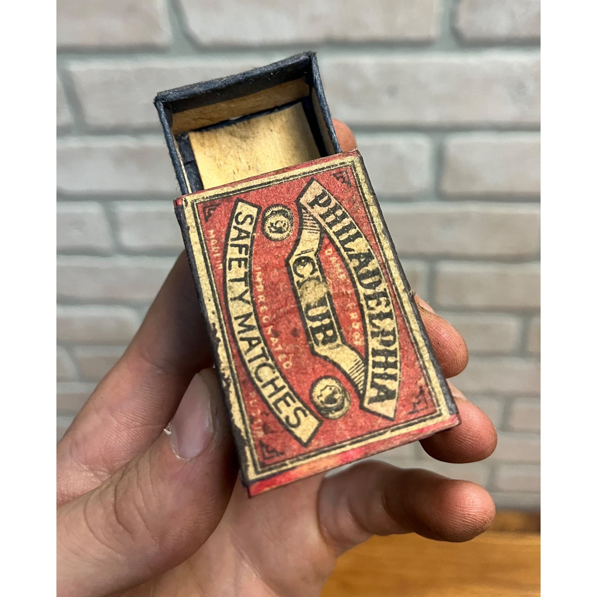 Vintage Philadelphia Club Safety Match Box - Empty - The Diamond Match Company