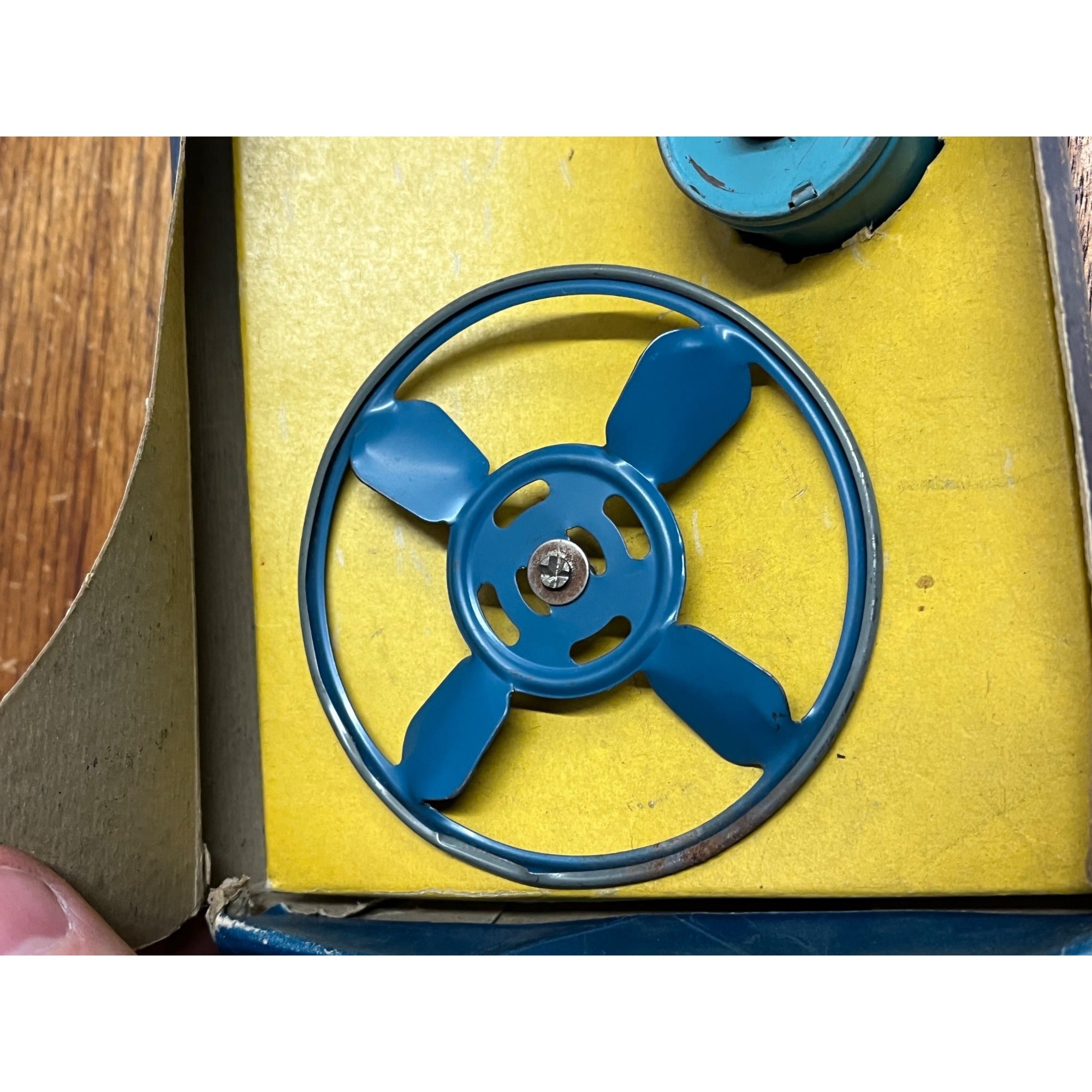 Vintage Tin Helicopter Flying Top Set No. 50 by Ferdinand Strauss - WORKS