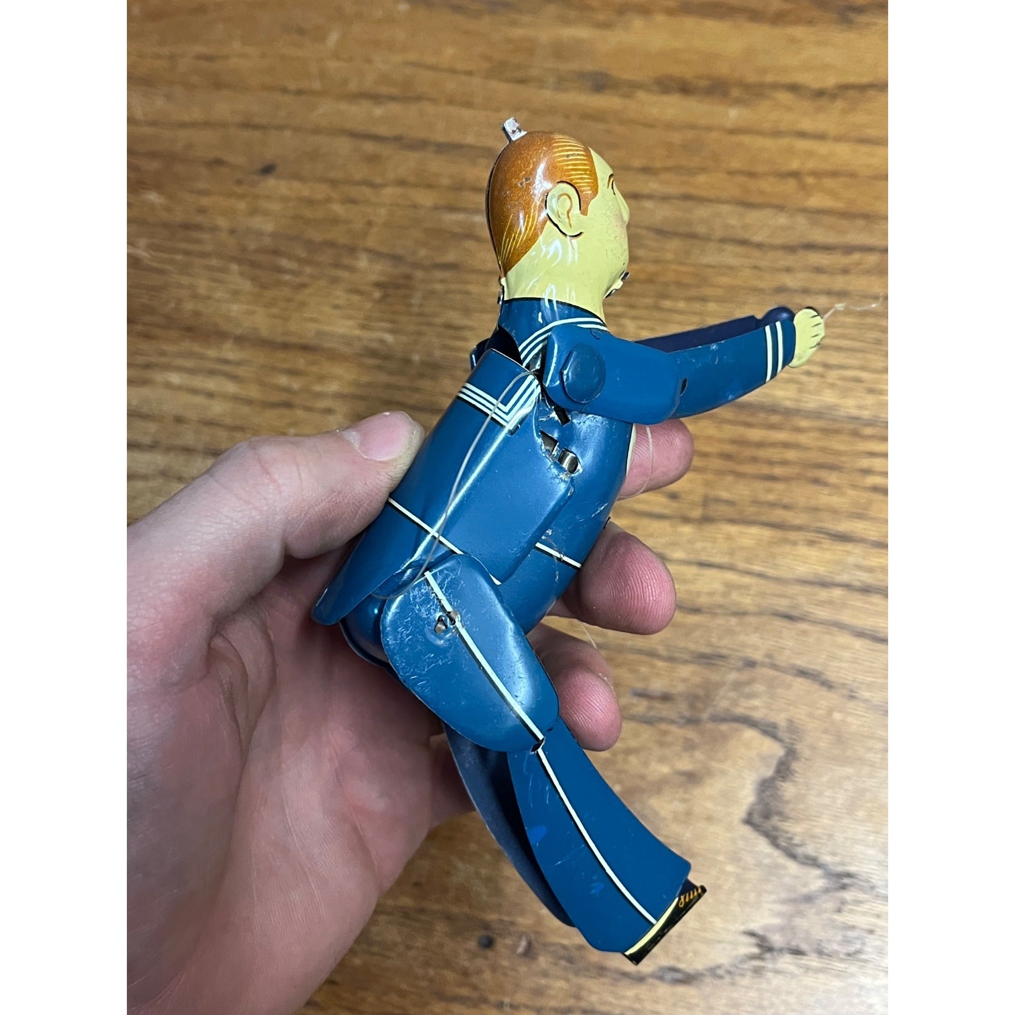 Vintage Linemar | Marx Japan | Climbing Sailor Tin Toy | FOR REPAIR OR PARTS
