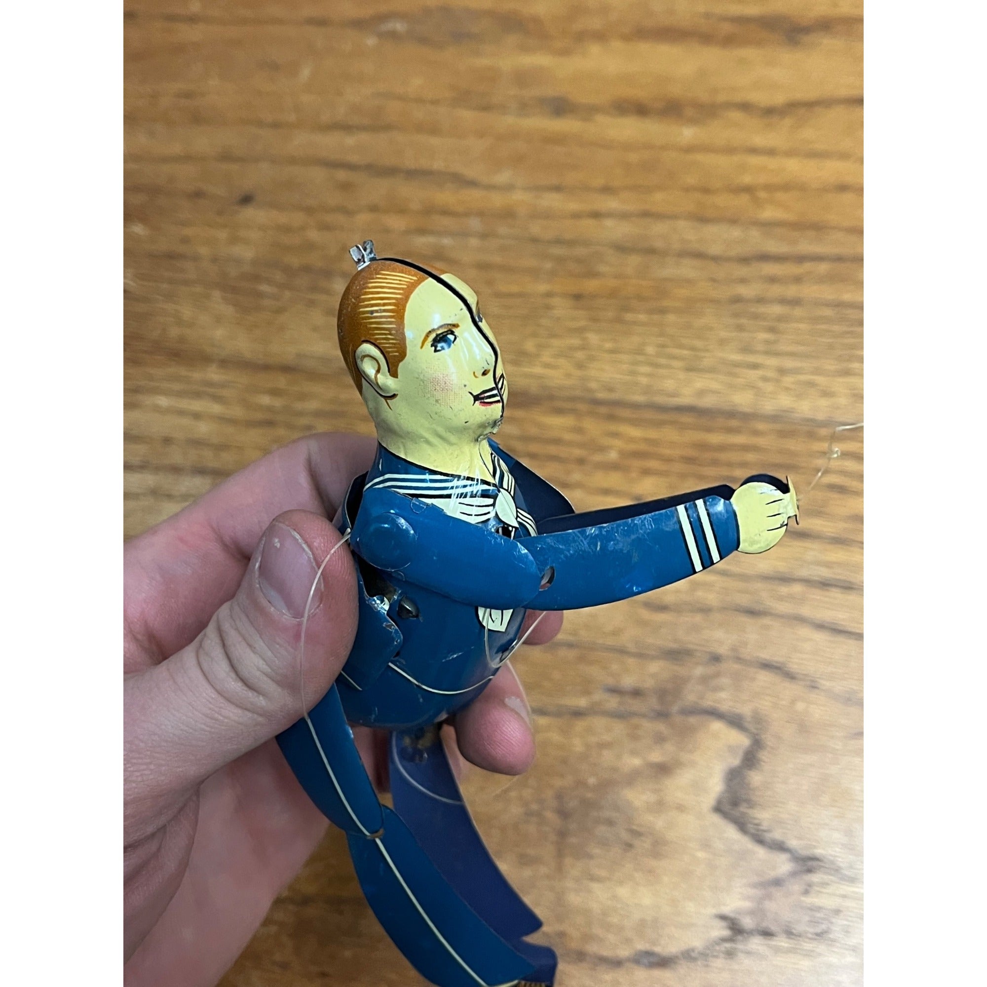 Vintage Linemar | Marx Japan | Climbing Sailor Tin Toy | FOR REPAIR OR PARTS