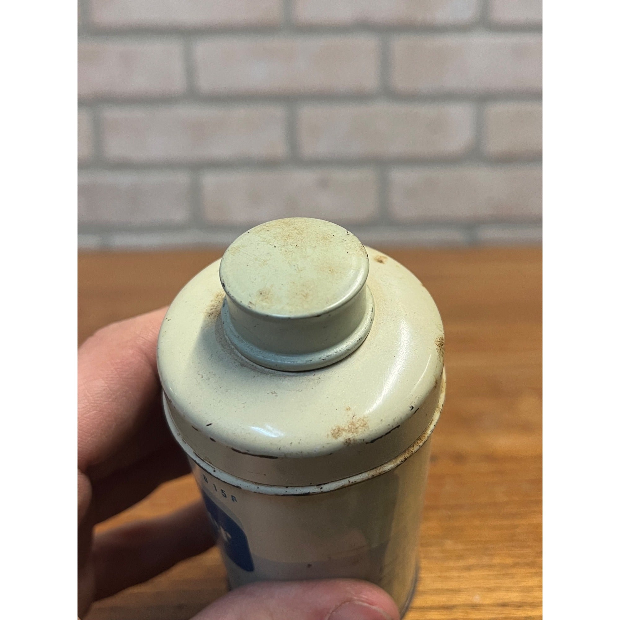 Vintage Rexall Foot Powder Tin Can Partial Contents