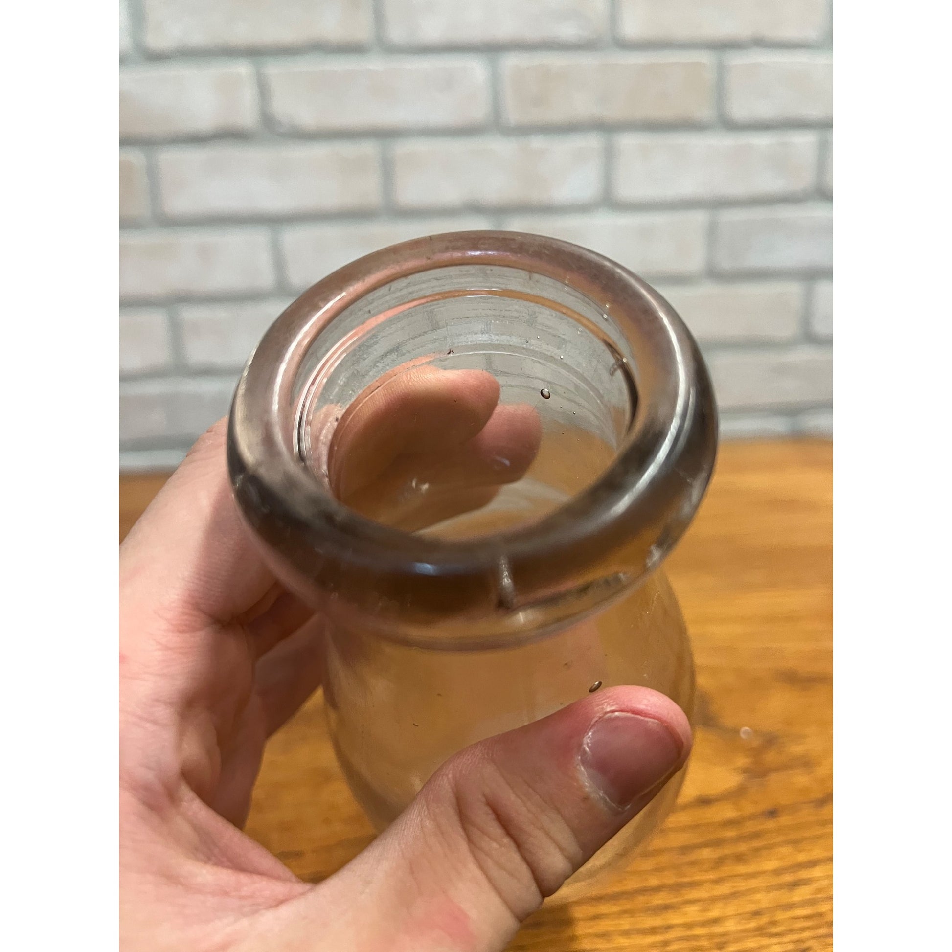 Vintage Glass Pint Milk Dairy Bottles Farmhouse Primitive Vase Wedding Decor (2)