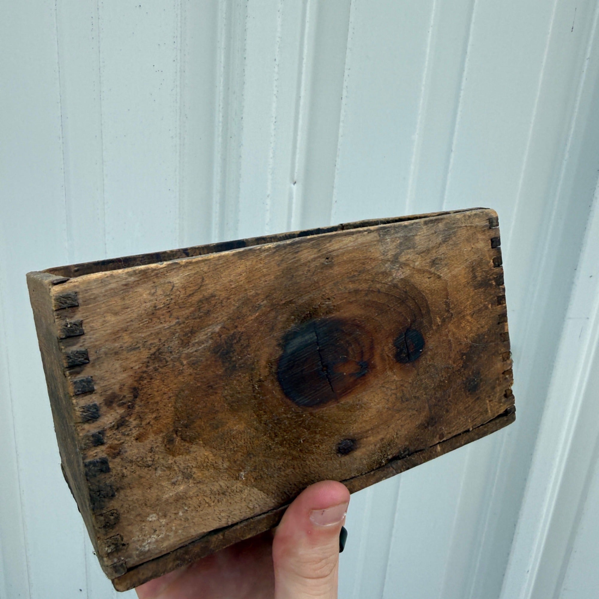 Vintage Climax Welding Compound Portland NY Advertising Wooden Box Crate
