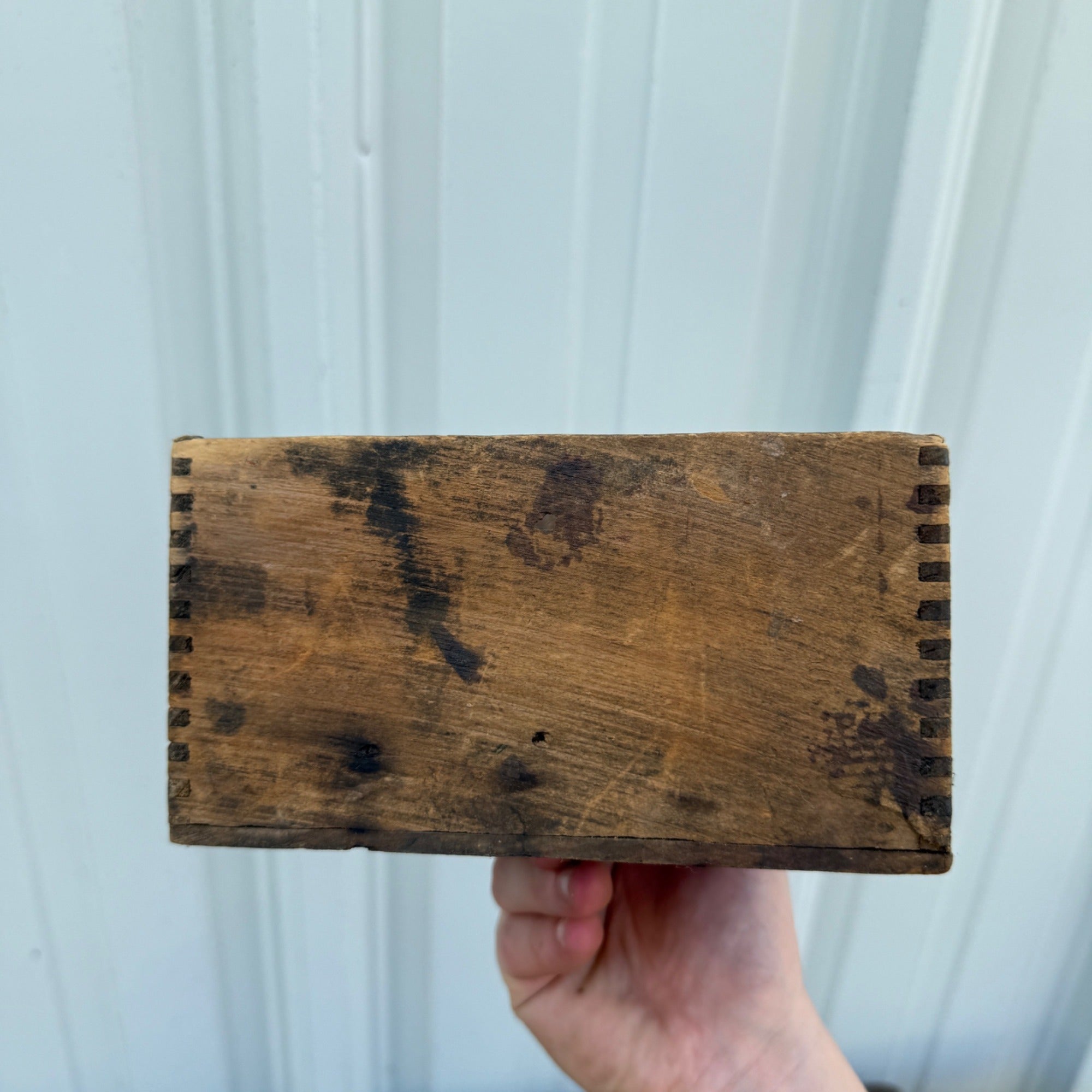 Vintage Climax Welding Compound Portland NY Advertising Wooden Box Crate