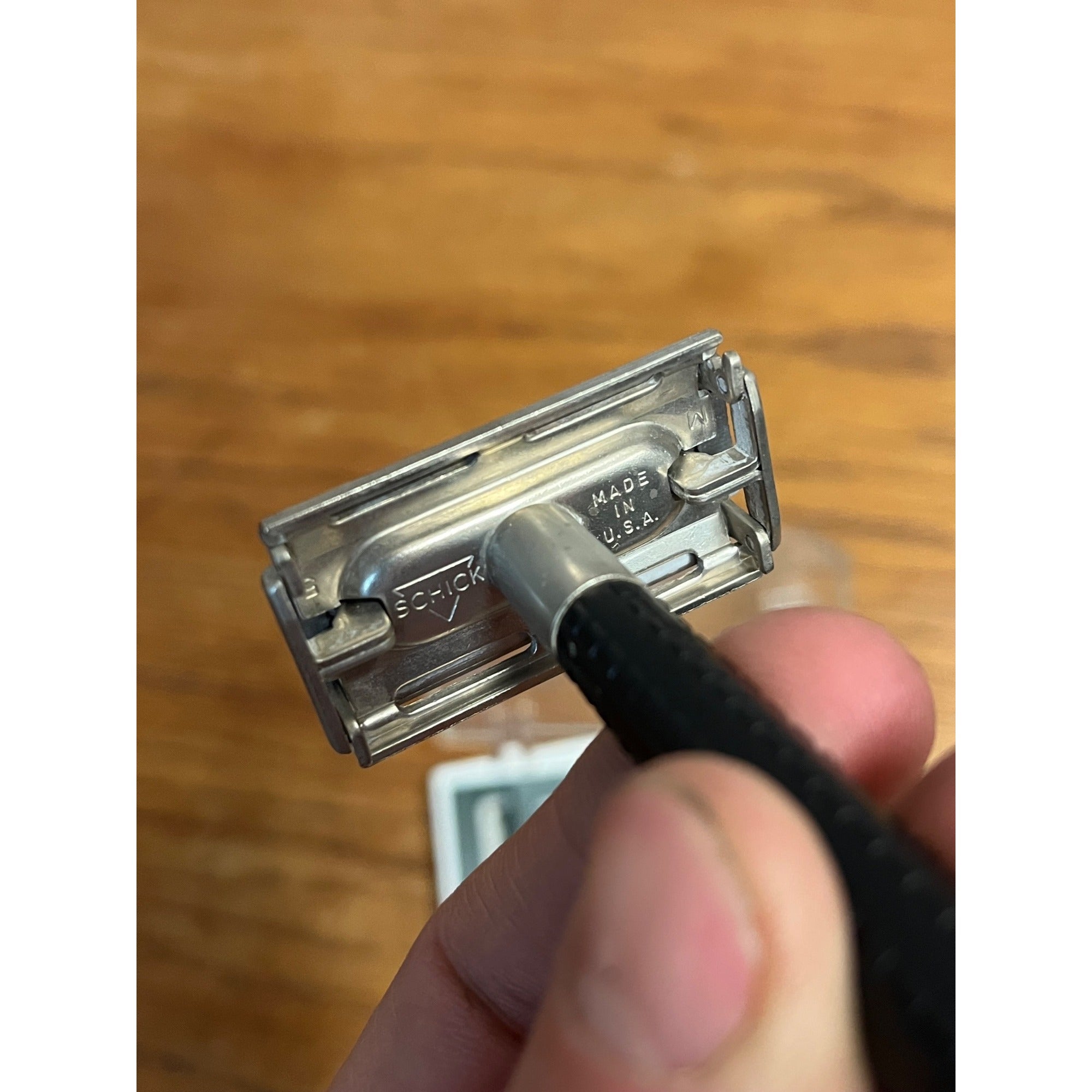 Vintage 1965 Schick Krona Safety Razor W/ Original Case