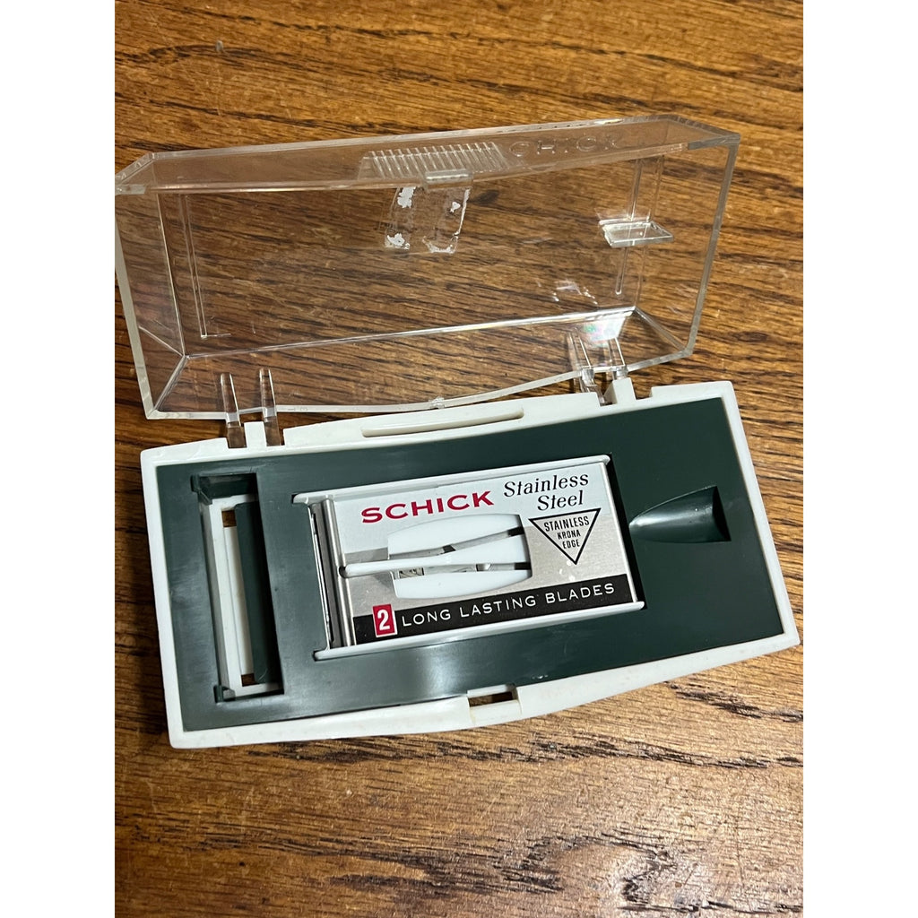 Vintage 1965 Schick Krona Safety Razor W/ Original Case
