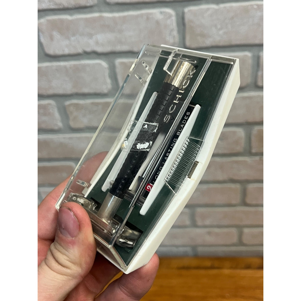 Vintage 1965 Schick Krona Safety Razor W/ Original Case