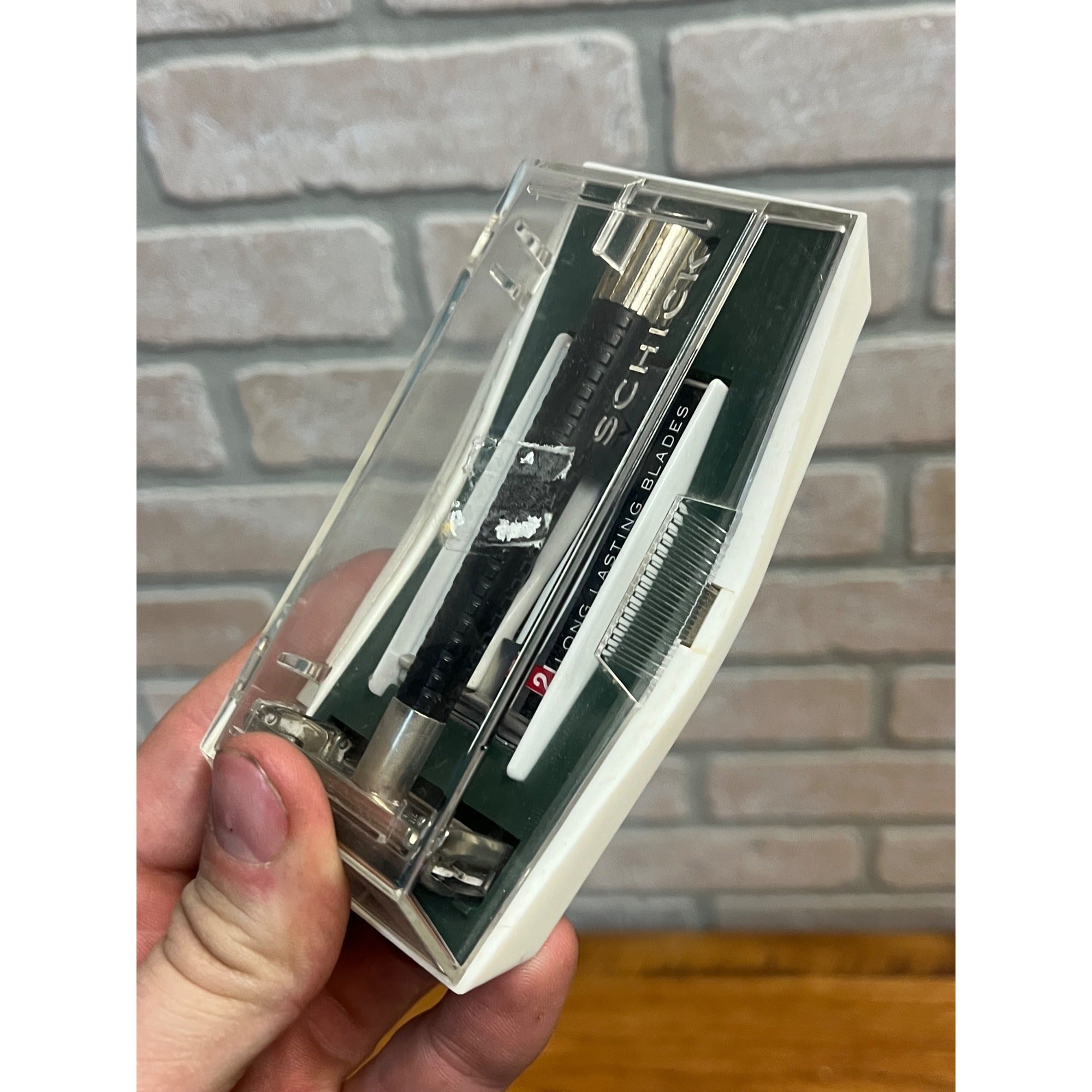 Vintage 1965 Schick Krona Safety Razor W/ Original Case