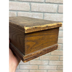 Antique 1890s Boys Union Tool Chest Wood Box Toy Dovetailed USA Patriotic Eagle