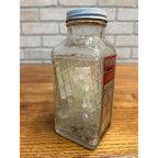 Vintage Dryden & Palmer Rock & Rye Candy Jar Art Deco w/ Contents Long Island NY