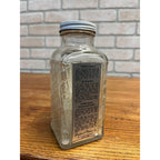 Vintage Dryden & Palmer Rock & Rye Candy Jar Art Deco w/ Contents Long Island NY