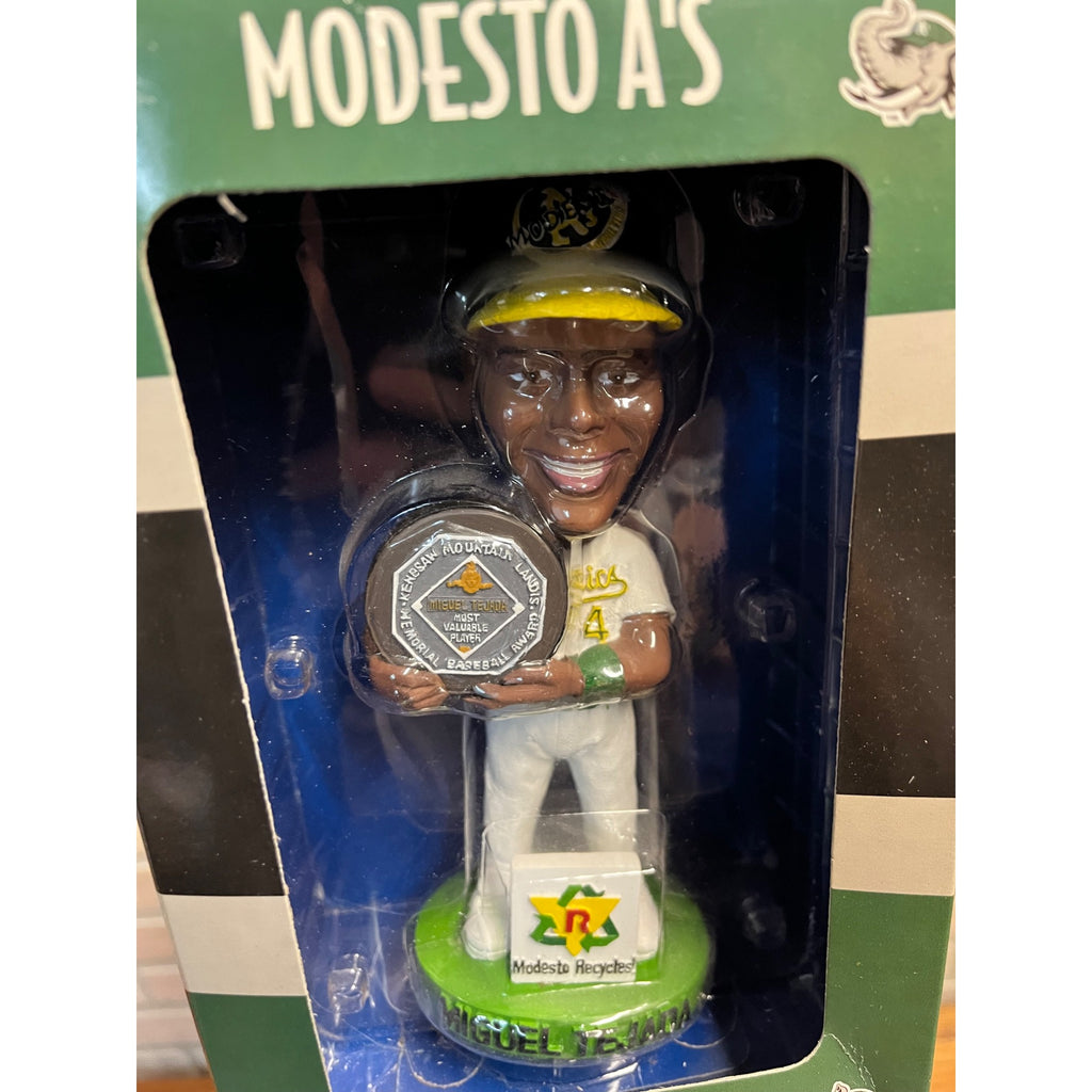 Miguel Tejada Modesto A's Oakland Athletics Bobblehead NIB 2003 SGA