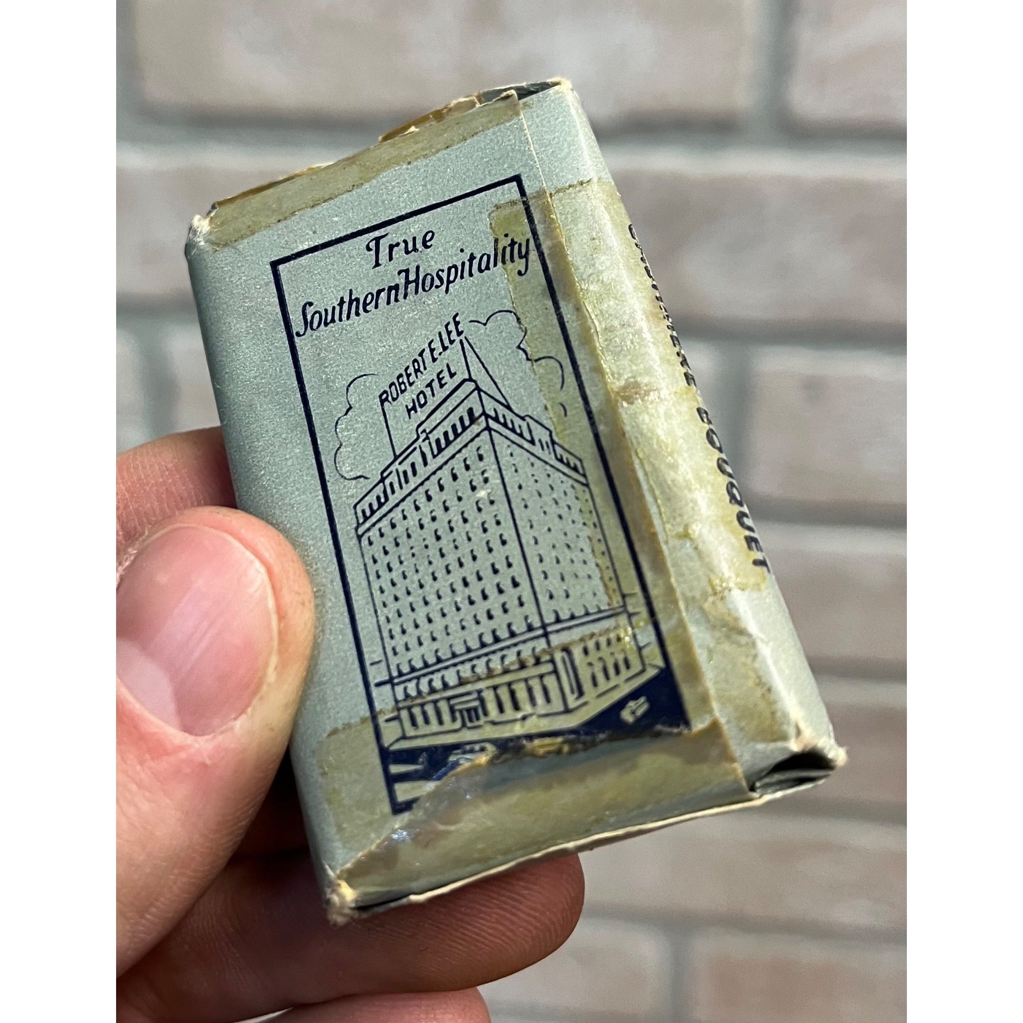 Vintage Robert E. Lee Hotel Jackson MS Mississippi Soap Bar Advertising