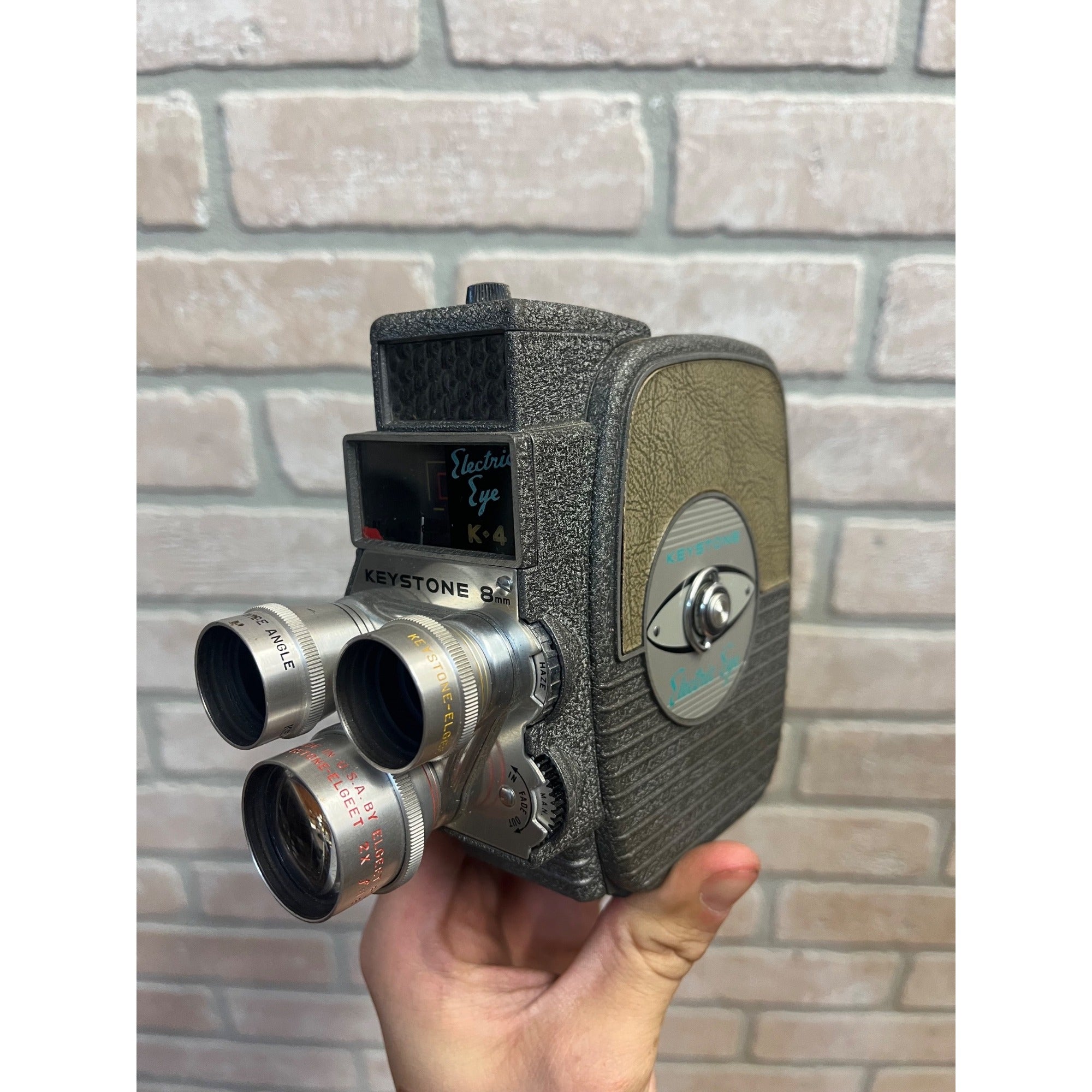 Vintage Keystone 8mm Movie Camera Electric Eye K-4 Boston, Massachusetts USA Circa 1960 Untested