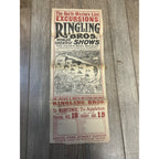 Vintage c1910 Ringling Bros Circus Northwestern Railroad Broadside Poster