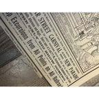 Vintage c1910 Ringling Bros Circus Northwestern Railroad Broadside Poster