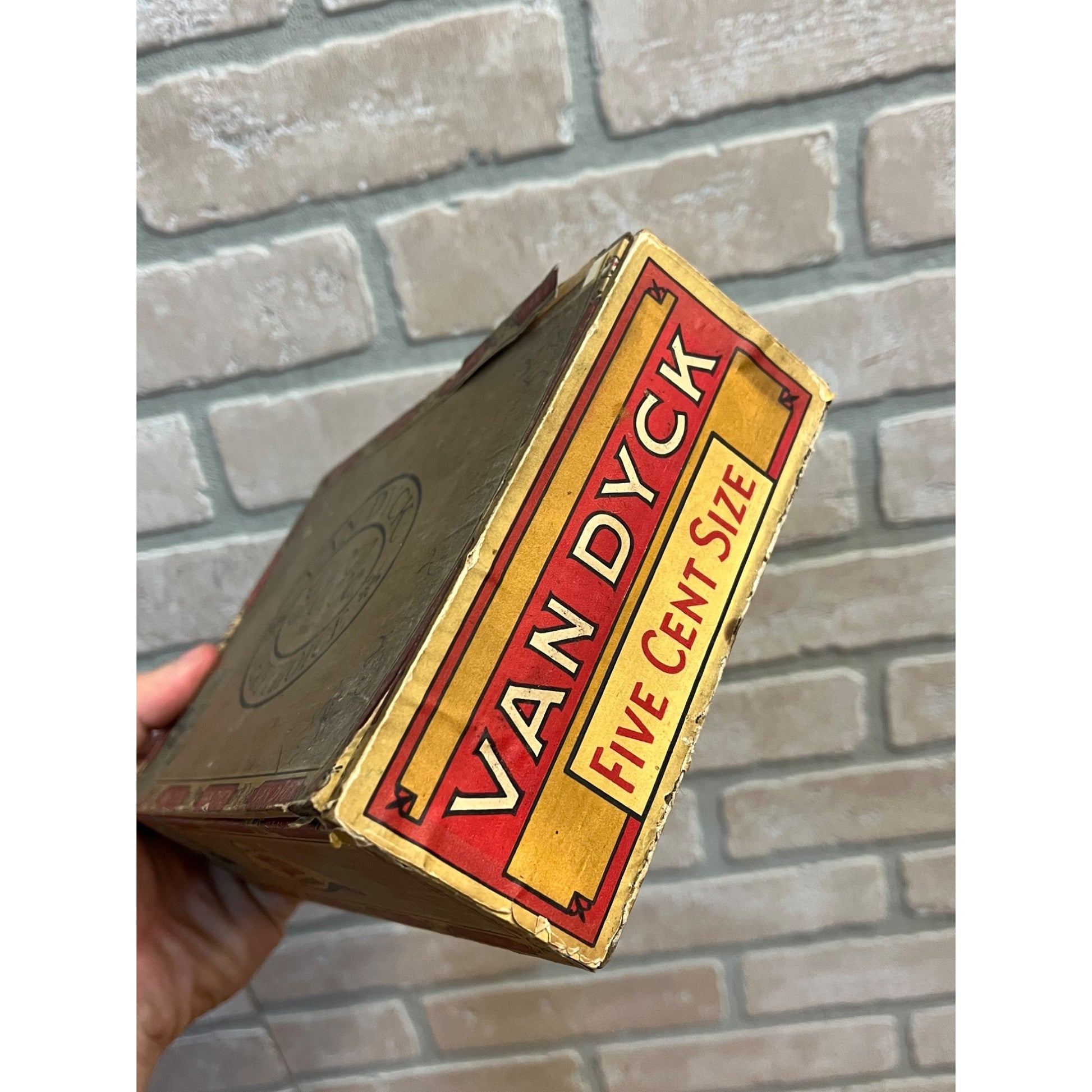 Vintage Van Dyck Cigar Box Pressed Cardboard Advertising General Cigar Co.