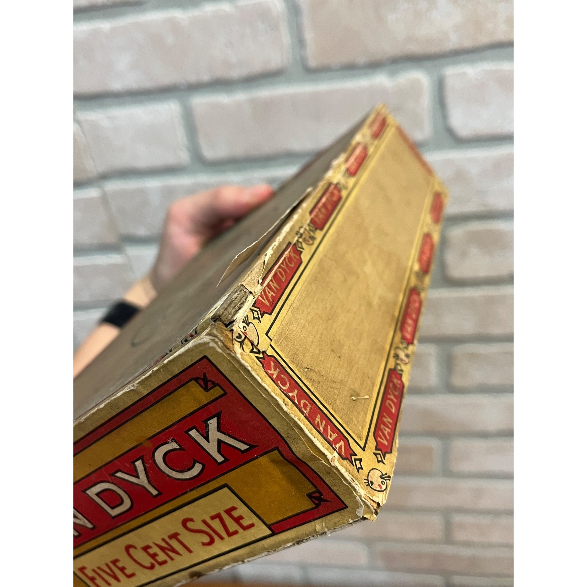 Vintage Van Dyck Cigar Box Pressed Cardboard Advertising General Cigar Co.
