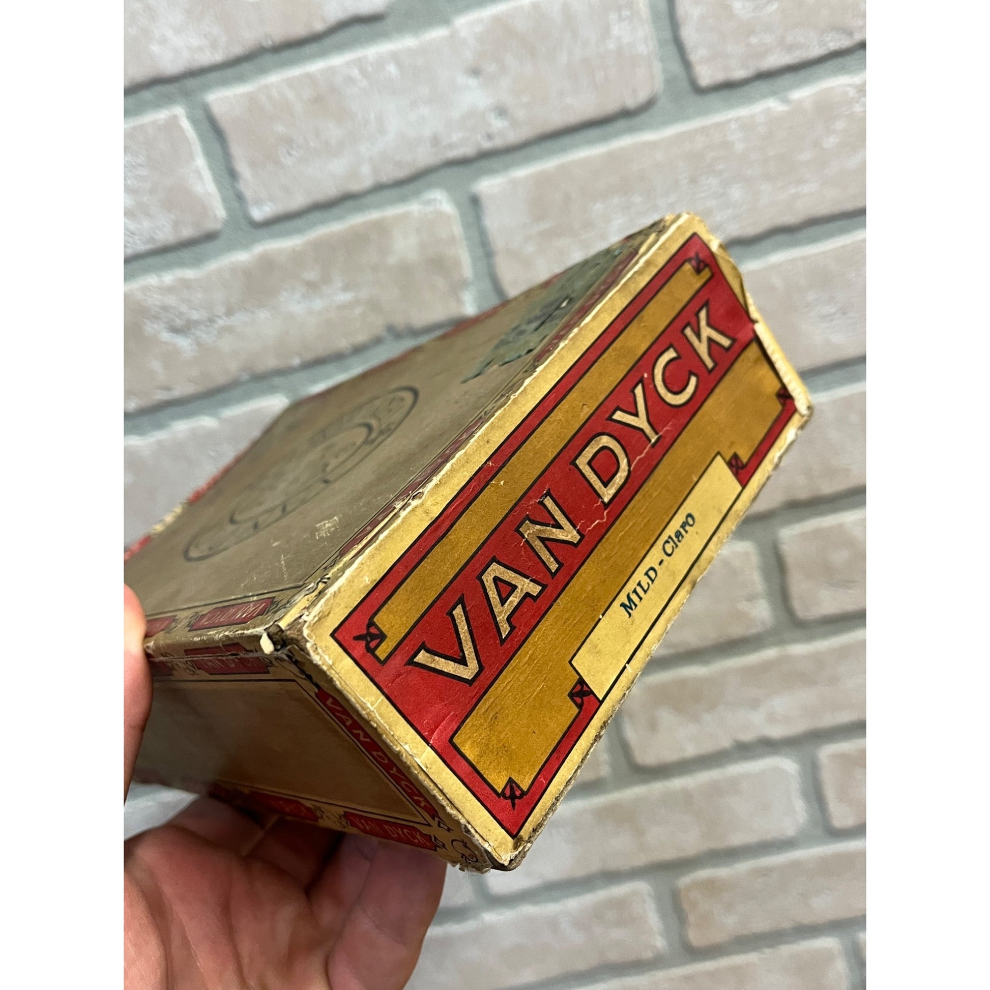 Vintage Van Dyck Cigar Box Pressed Cardboard Advertising General Cigar Co.