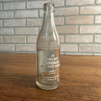 Vintage Mayville Wis Zimmermans Beverages Soda Bottle Lake Breeze ACL