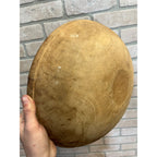 Antique Primitive Large 15" Dough Rising Turned Wooden Bowl Farmhouse Decor