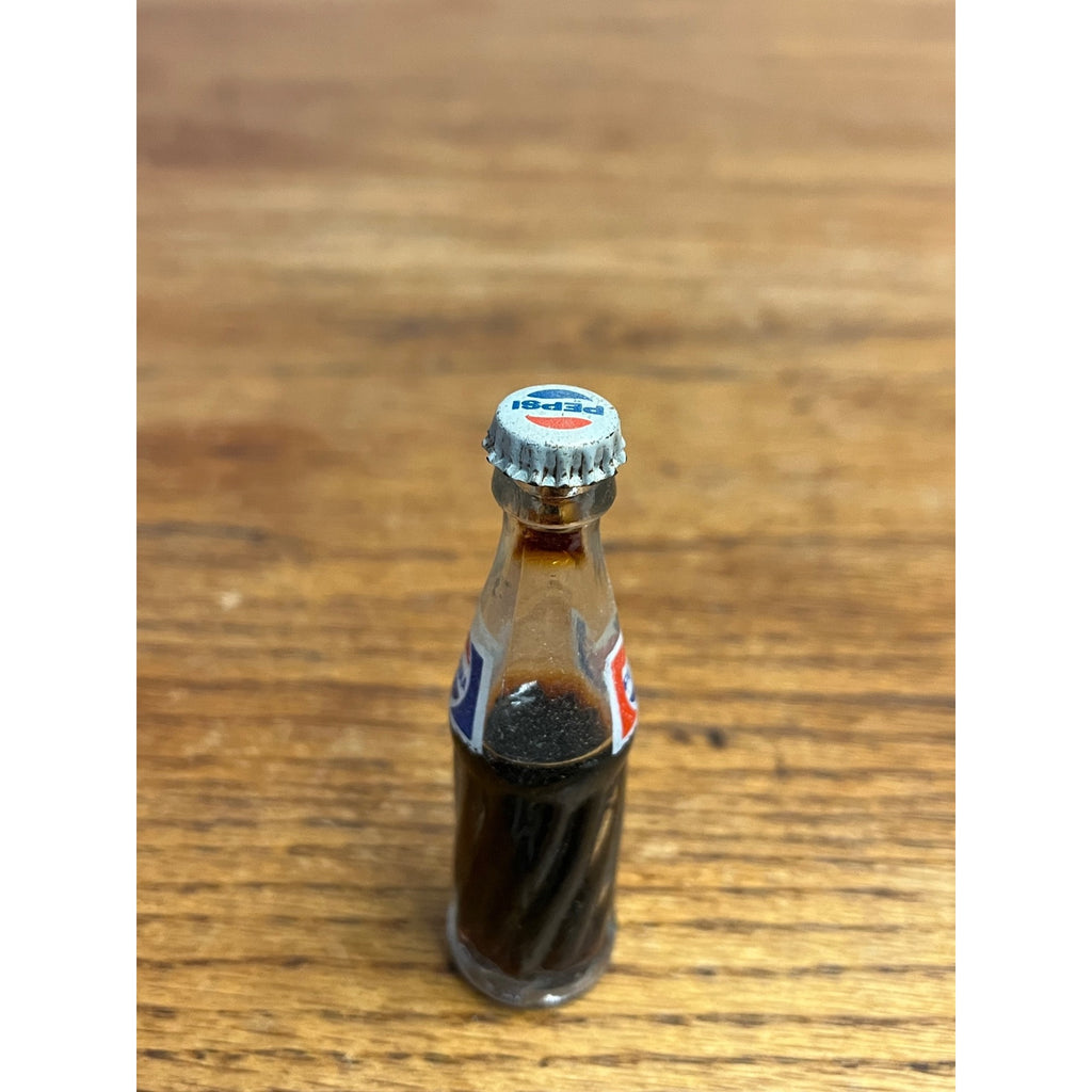 Vintage Miniature Pepsi Cola Bottle 3" Soda Mini Glass Bottle