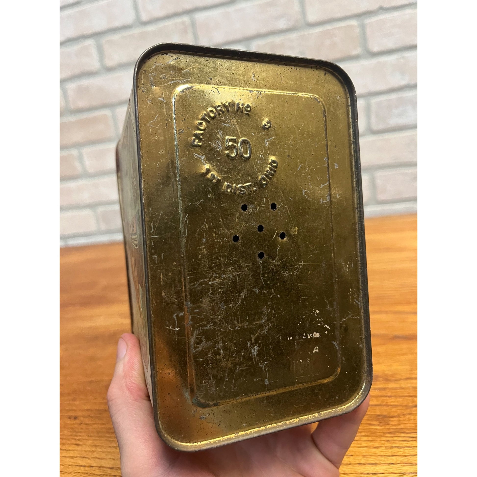 SCARCE Vintage Red Wing Cigar Tin Can Paper Label Litho Ohio