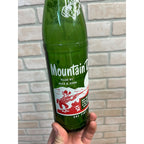 Vintage 1960s Mountain Dew One Pint Glass Soda Bottle Filled by John & Alice