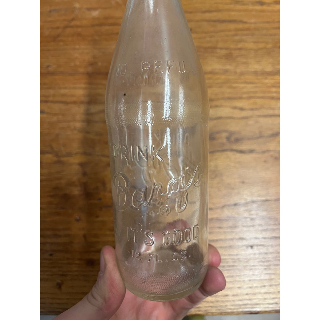 Scarce Barqs Root Beer No Deposit No Return 12 Oz Soda Bottle 1971