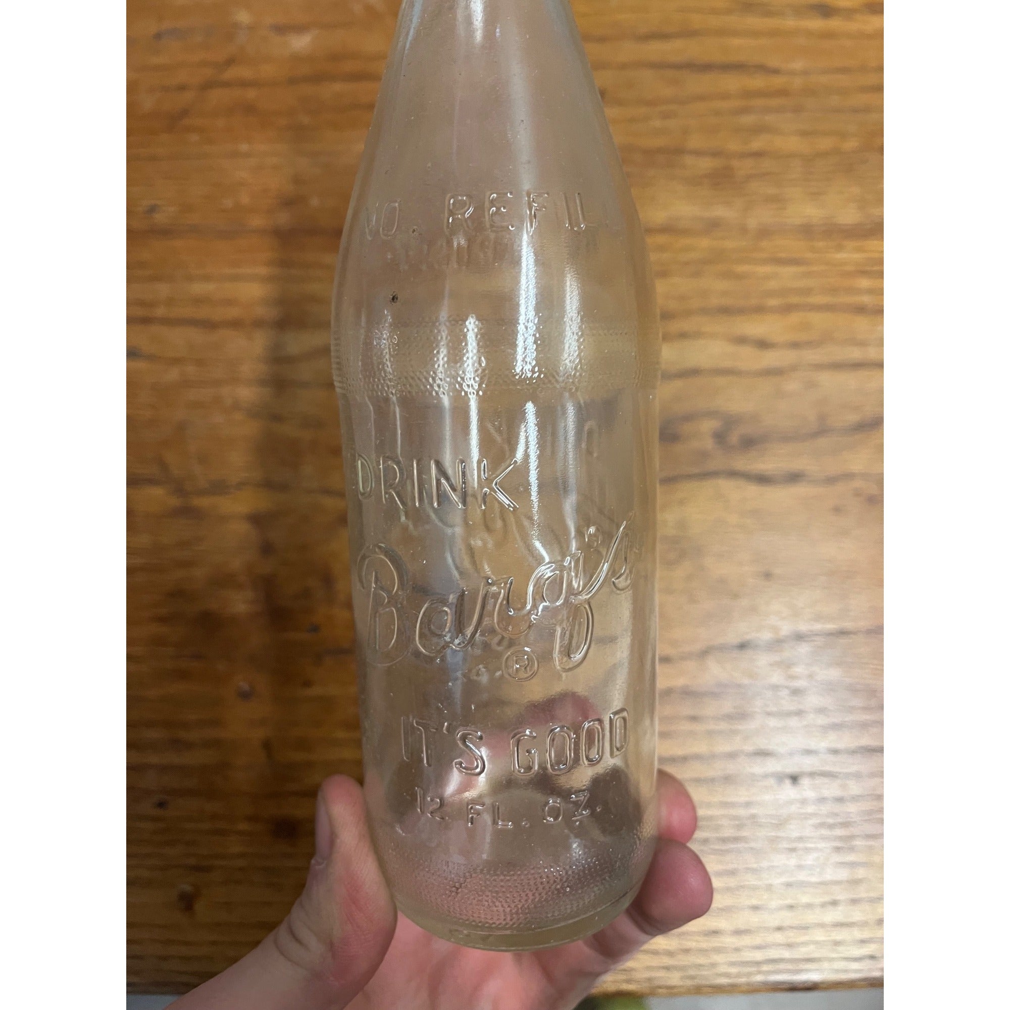 Scarce Barqs Root Beer No Deposit No Return 12 Oz Soda Bottle 1971